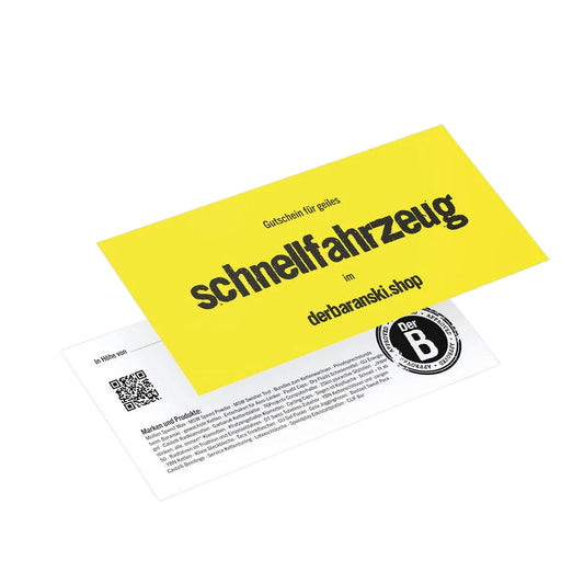 Geschenkgutschein für den derbaranski.shop