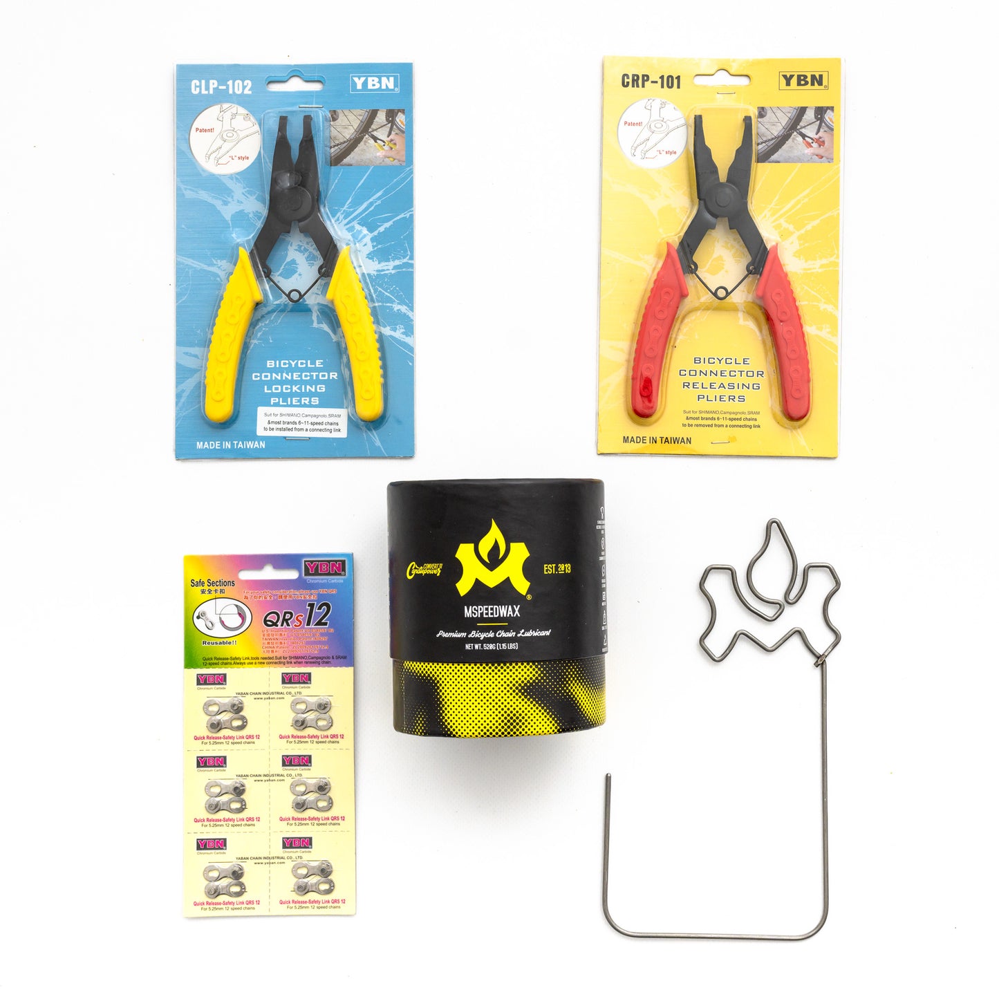 Chain waxing bundle: Molten Speed Wax, YBN pliers/chain locks and swisher tool