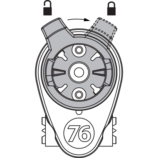 76 Projects No Turn Insert, 
No Turn Einsatz für 76 Projects, Computerhalterung, 
Garmin No Turn Adapter, 
Wahoo No Turn Adapter, 
Computerhalterung ohne Drehung, 
Garmin/Wahoo Schnellverschluss-Einsatz, 
Fahrradcomputer Halterung Einsatz,