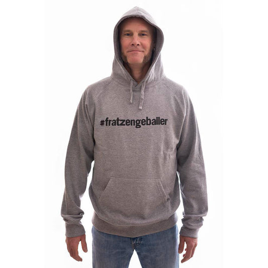 #fratzengeballer Hoodie aus Fairtrade-Bio-Baumwolle, grau