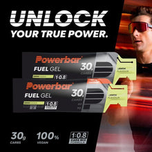 Load image into Gallery viewer, Powerbar FUEL GEL 30 Lemon 12-Pack Black Line