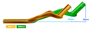 Profile Design 43 ASC Aerobar Extensions als kurze Version 340mm
