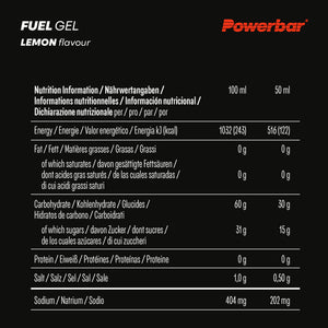 Powerbar FUEL GEL 30 Lemon 12-Pack Black Line