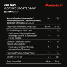 Load image into Gallery viewer, Powerbar Iso Fuel Isotonic Sports Drink 30 Lemon Black Line