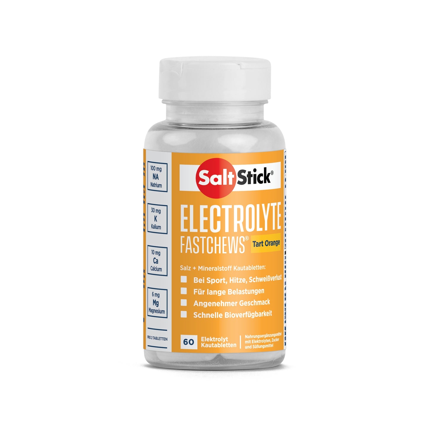 Saltstick Fastchews Tart Orange Electrolyte Kautabletten