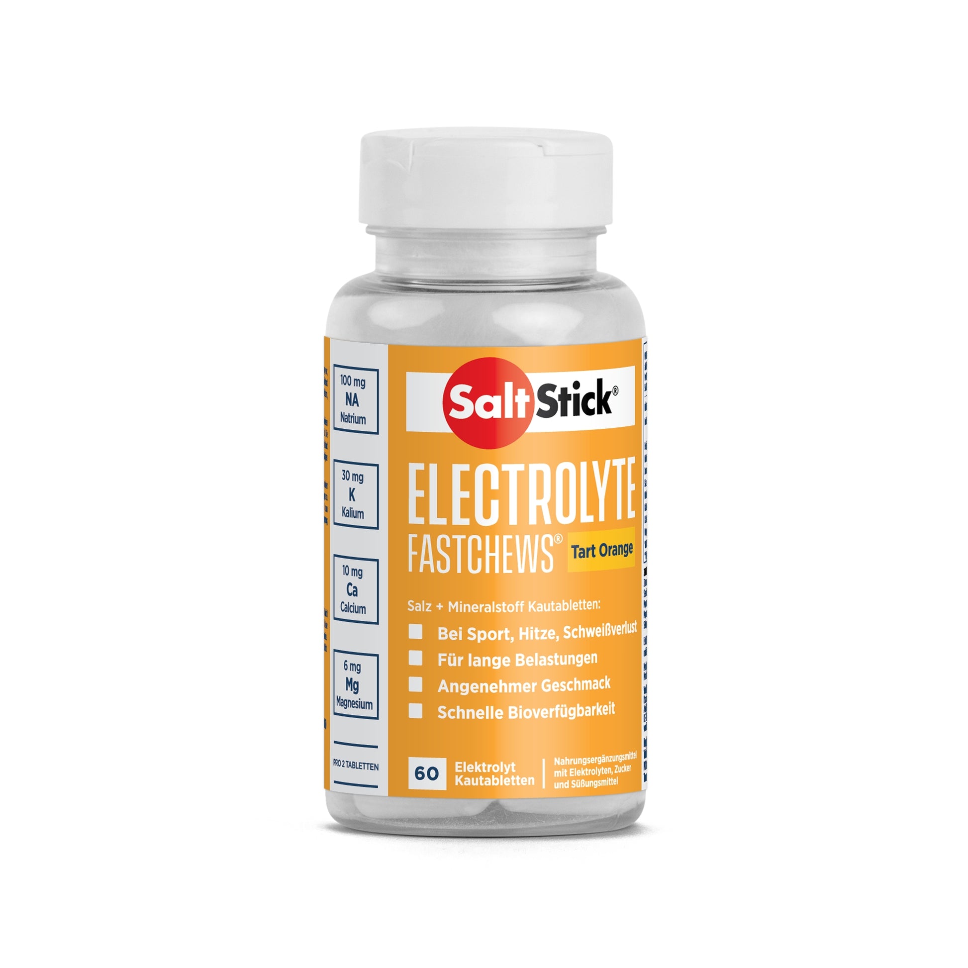 Saltstick Fastchews Tart Orange Electrolyte Kautabletten