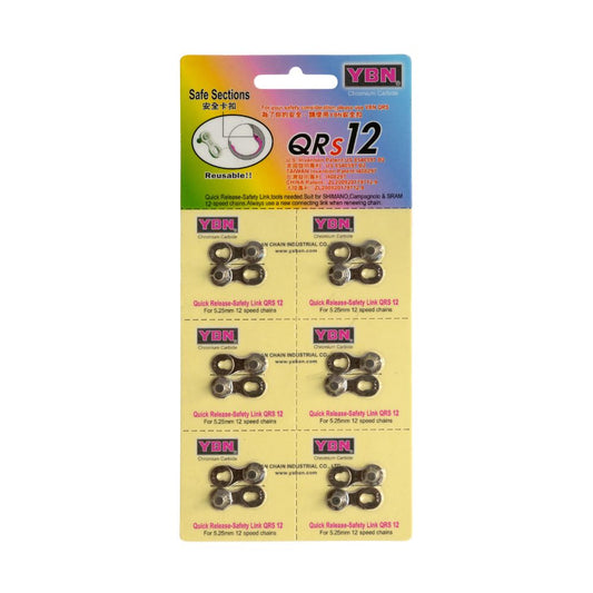 Sechs Kettenschlösser YBN 12-fach für Shimano, Sram, Campagnolo usw. 