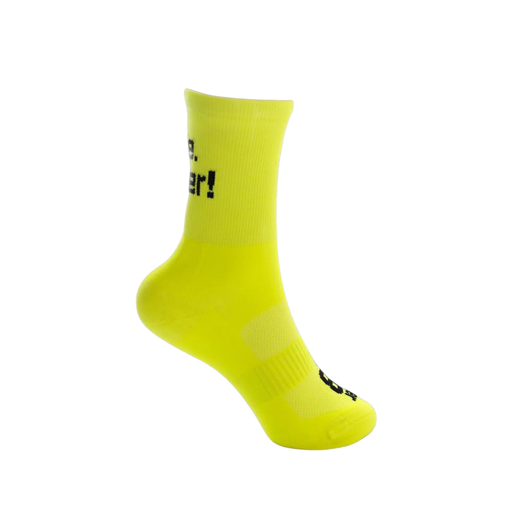 Laufsocke Radsocke neongelb
