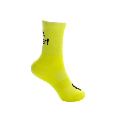 Laufsocke Radsocke neongelb