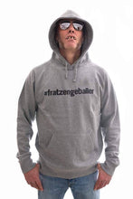 Load image into Gallery viewer, #fratzengeballer hoodie made from fair trade organic cotton, grey