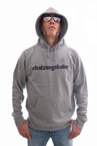 #fratzengeballer hoodie made from fair trade organic cotton, grey 