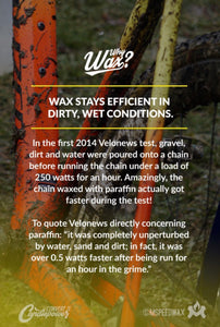 Velonews, Kettenwachs, gewachste Kette, Testergebnis, Molten Speed Wax, Marginal Gains,