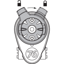 Load image into Gallery viewer, 76 Projects No Turn Insert, 
No Turn Einsatz für 76 Projects, Computerhalterung, 
Garmin No Turn Adapter, 
Wahoo No Turn Adapter, 
Computerhalterung ohne Drehung, 
Garmin/Wahoo Schnellverschluss-Einsatz, 
Fahrradcomputer Halterung Einsatz,