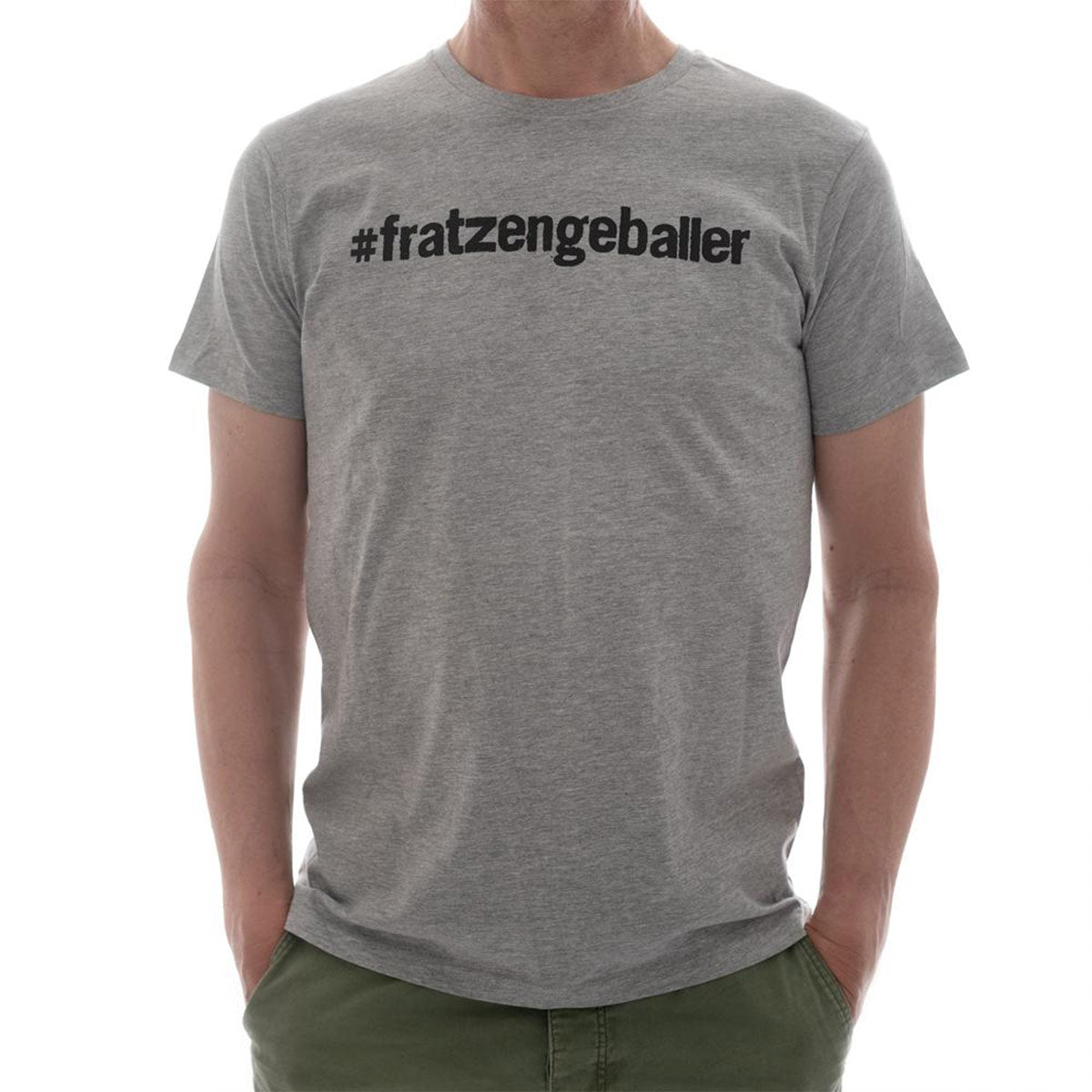 #fratzengeballer T-Shirt Bio-Baumwolle, grau